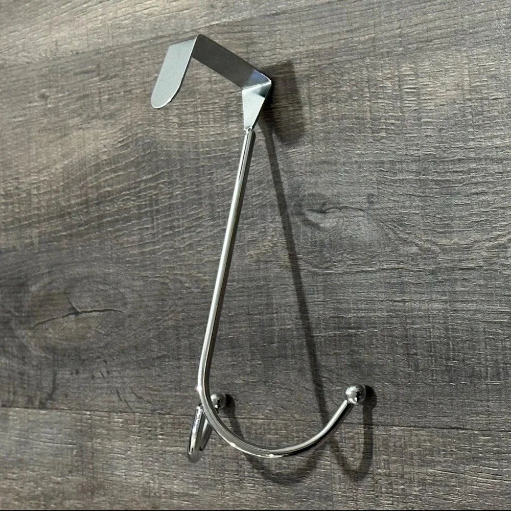 💞 New Chrome Double Hook, Over-The-Door Hanger